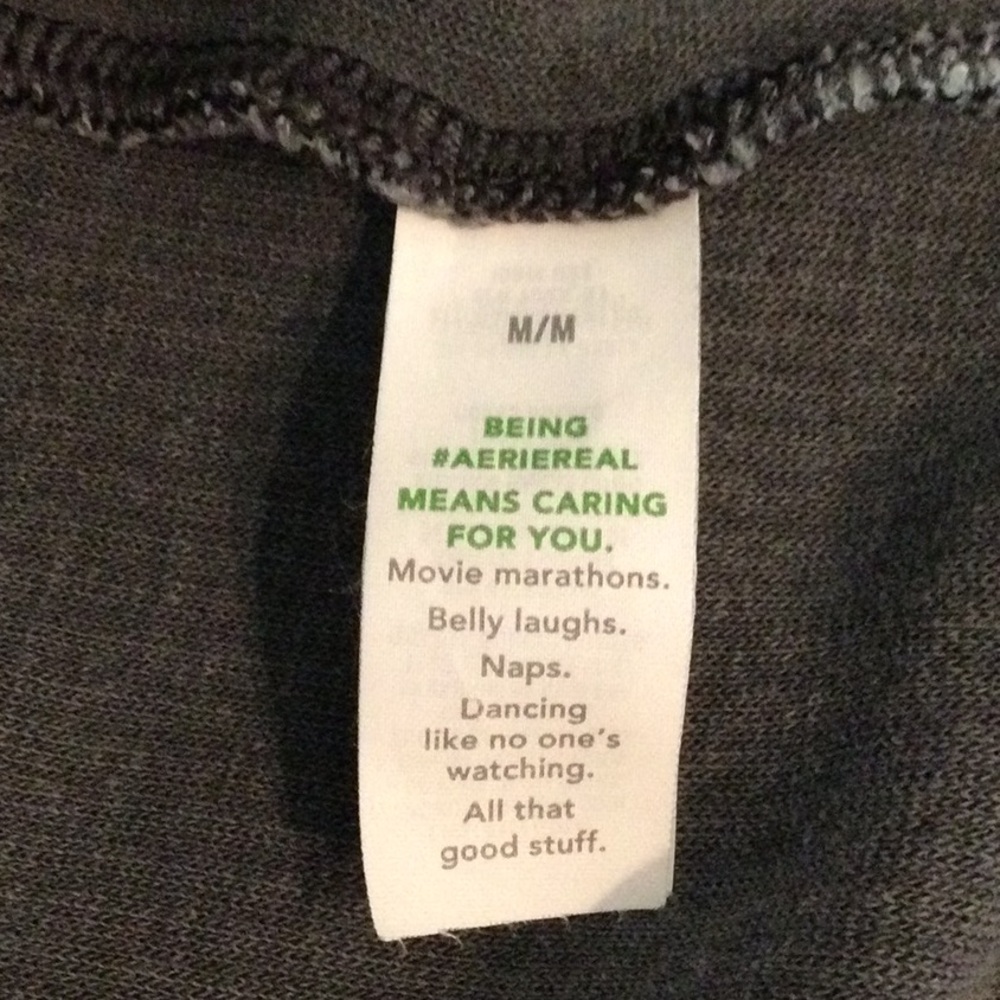 Aerie Gray Zip Oversized Hoodie - Picture 9 of 10